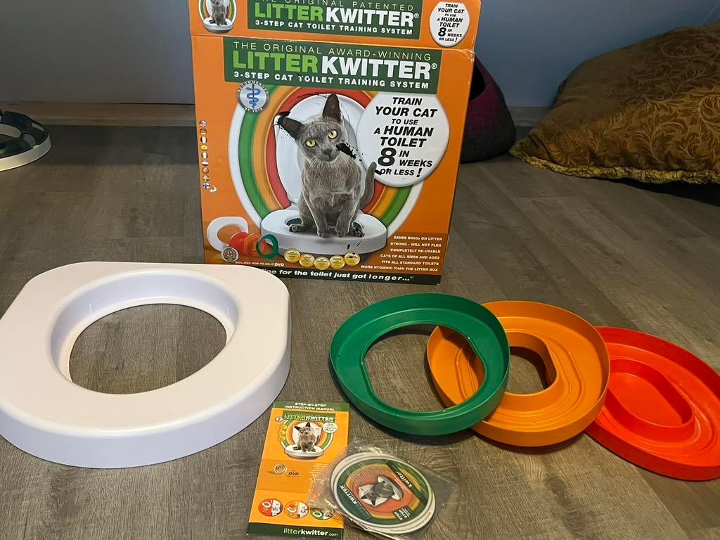 Litter Kwitter toilettraining voor katten, Ophalen of Verzenden, Zo goed als nieuw