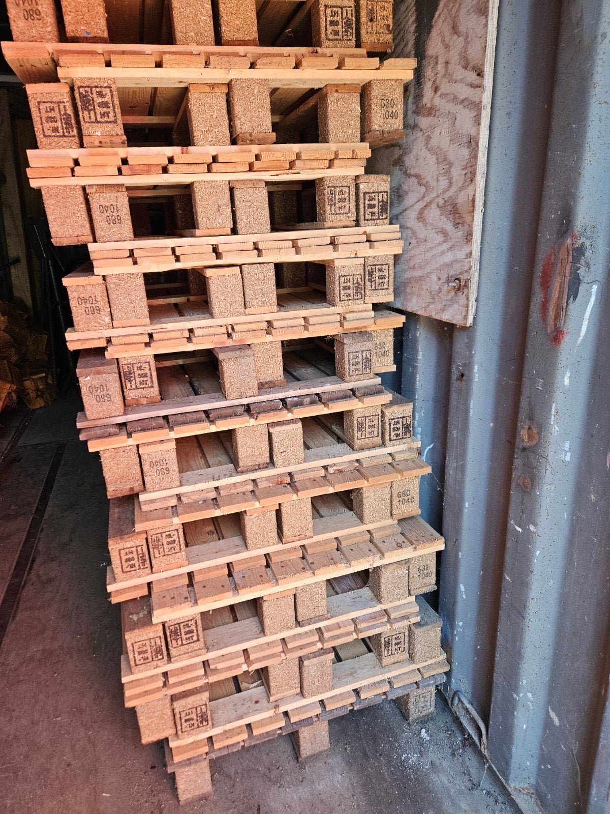20 houten vlonders en 1 halve, Ophalen, Gebruikt, Hout