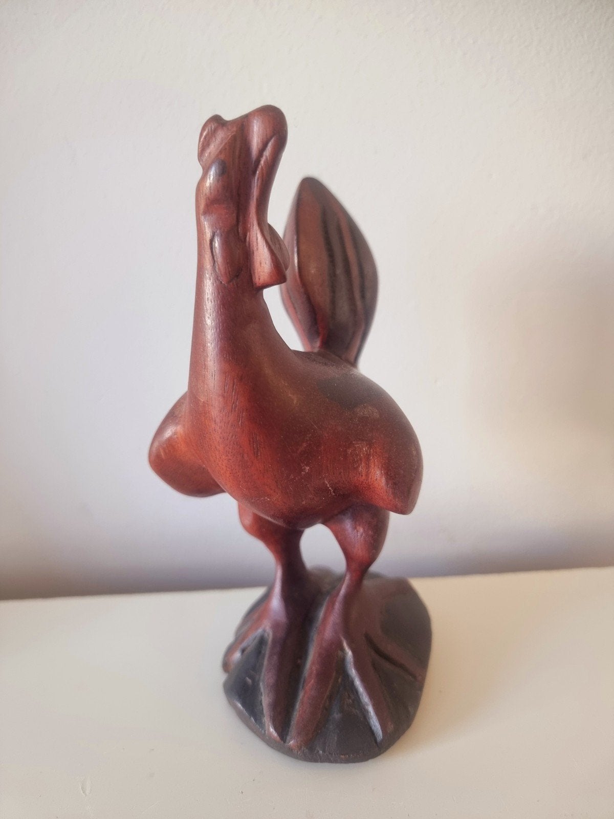 Vintage 1960 Balinees houtsnijwerk kip, Ophalen of Verzenden