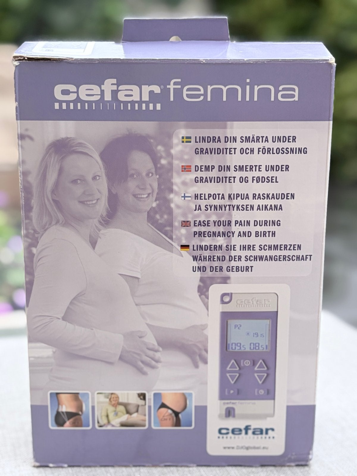 Cefar Femina TENS apparaat - Pijnverlichting zwangerschap, Ophalen, Nieuw, Overige typen