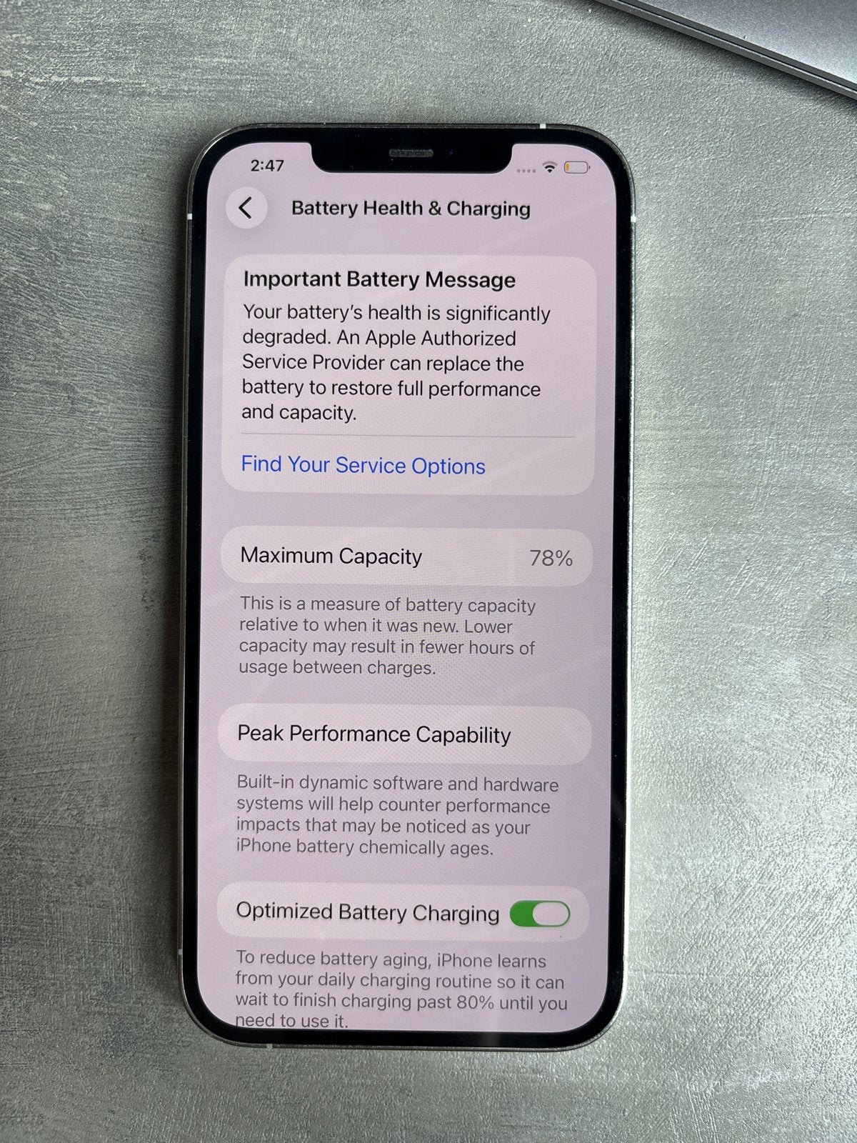 iPhone 12 Pro Max wit 128GB - Batterij 78%, Telecommunicatie, Mobiele telefoons | Apple iPhone, Wit, Zonder simlock, Zonder abonnement