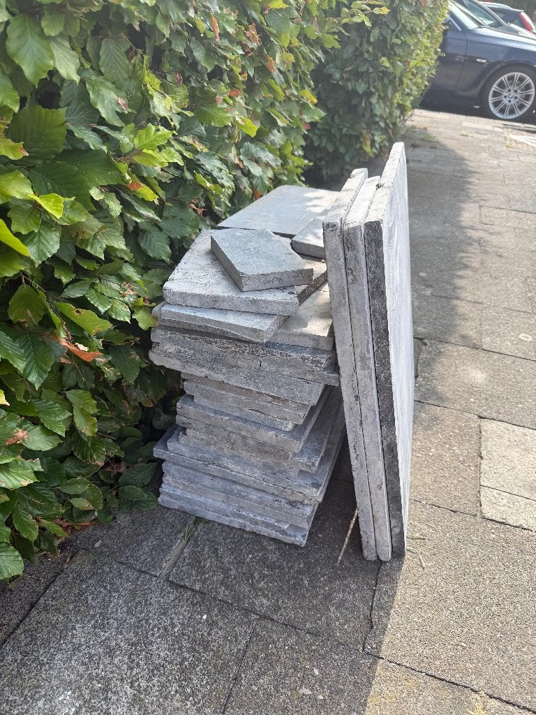 restantje belgisch hardsteen getrommeld, Ophalen, 60 cm of meer, Hardsteen, 60 cm of meer