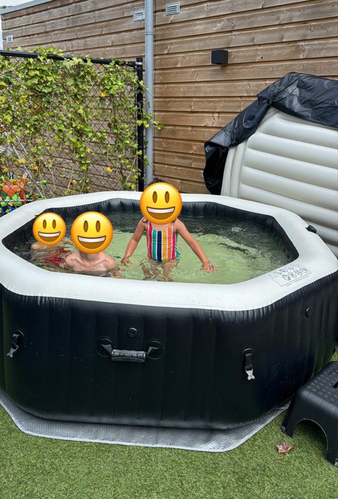 Intex Pure Spa Jet & Bubble Deluxe spa-6persoons+accessoires, Tuin en Terras, Zwembaden, Ophalen, Gebruikt, Minder dan 80 cm, Opblaaszwembad