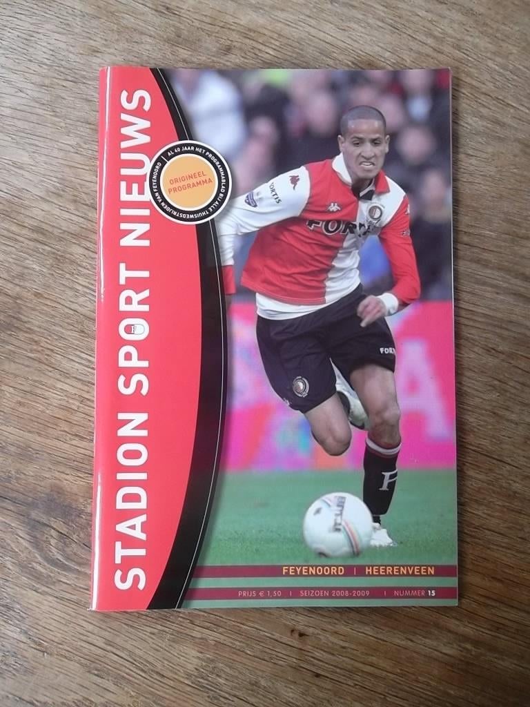Programmaboekje 15 Feyenoord - Heerenveen 20 januari 2009, Ophalen of Verzenden, Gelezen, Watersport en Hengelsport