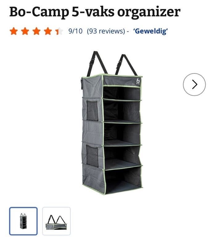 ZGAN Bo-Camp 5-vaks organizer - voor camping/caravan, Ophalen of Verzenden, Nieuw
