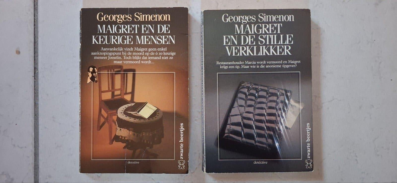 Georges Simenon 2x Maigret pocket samen 2.50, Boeken, Ophalen of Verzenden, Gelezen