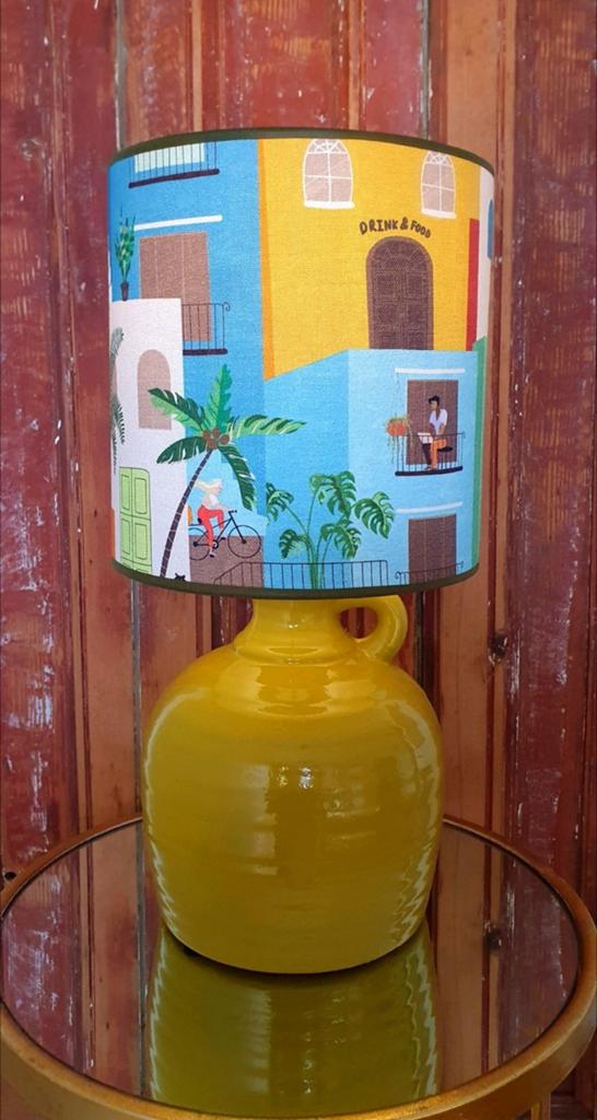 Nieuwe Handgemaakte vaaslamp - 20x42 cm, Ophalen of Verzenden, Nieuw