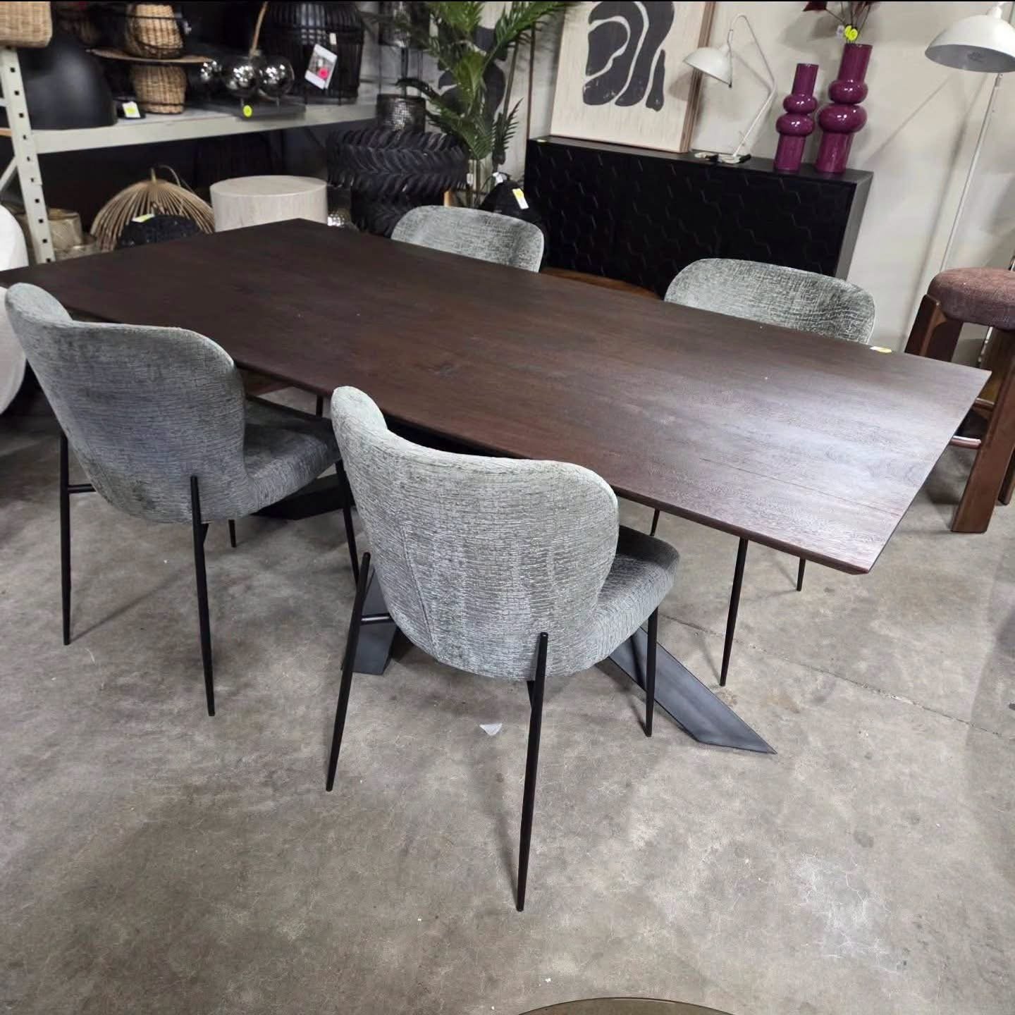 Eettafel Alore donkerbruin 200 cm van PTMD, Ophalen