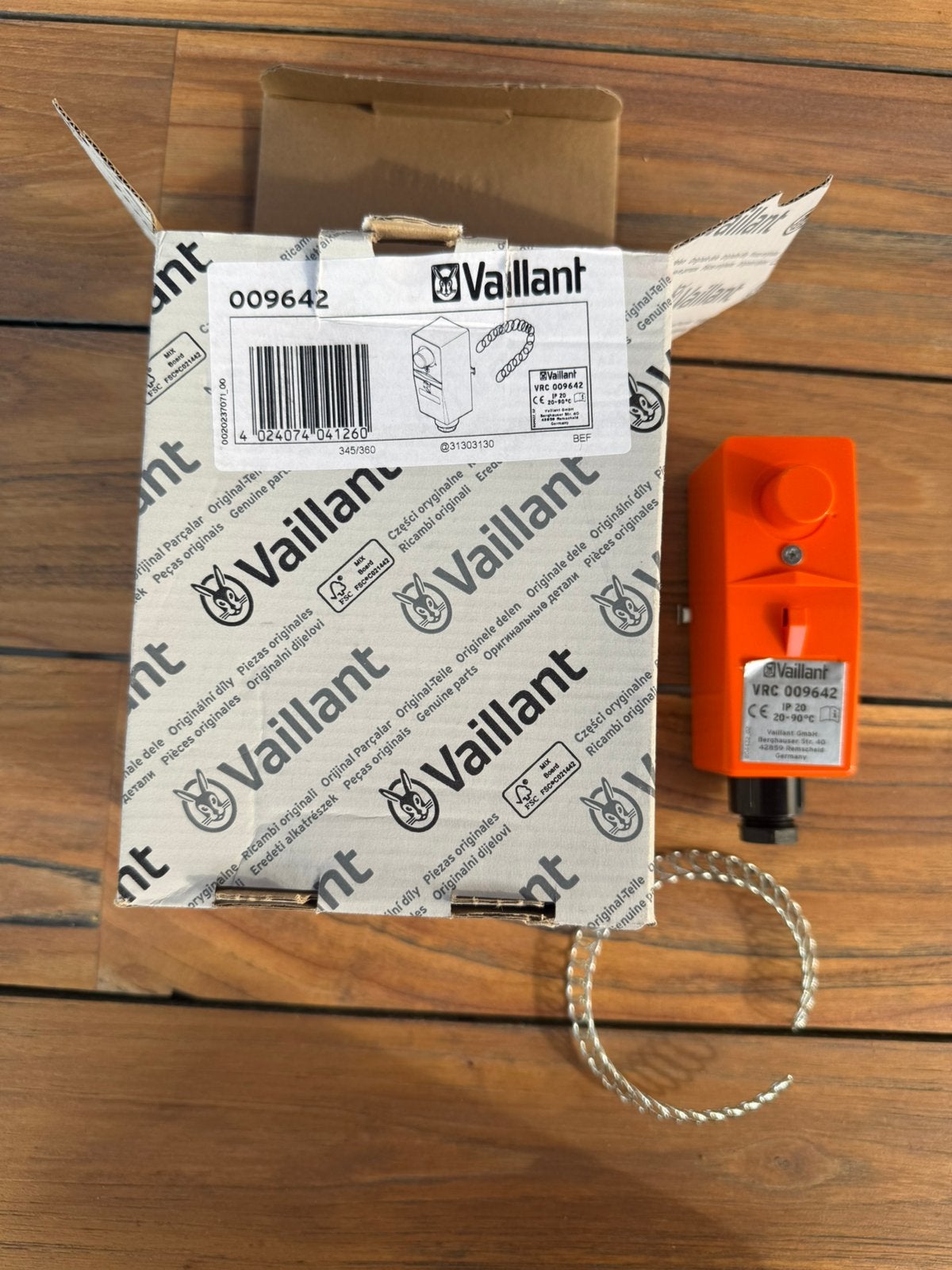 Vaillant aanlegthermostaat, Thermostaat, Minder dan 30 cm, Nieuw, Minder dan 60 cm