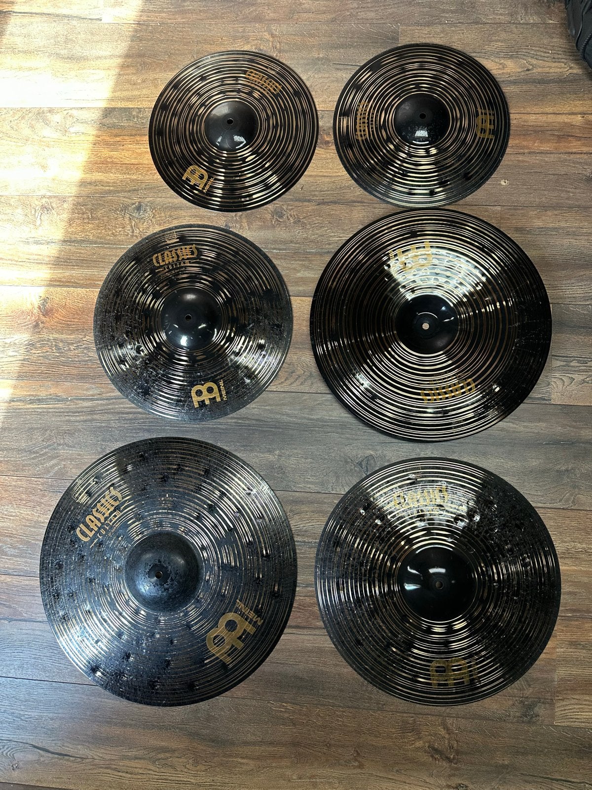 Meinl Custom Classics Dark Bekkenset met Ahead tas, Ophalen of Verzenden, Zo goed als nieuw, Overige merken