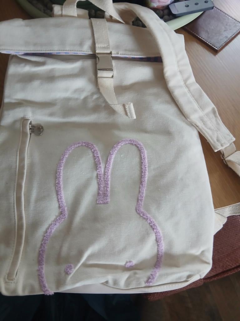 Nijntje rugtas, Sieraden, Tassen en Uiterlijk, Tassen | Schoudertassen, Ophalen, Nieuw, Wit, Overige merken