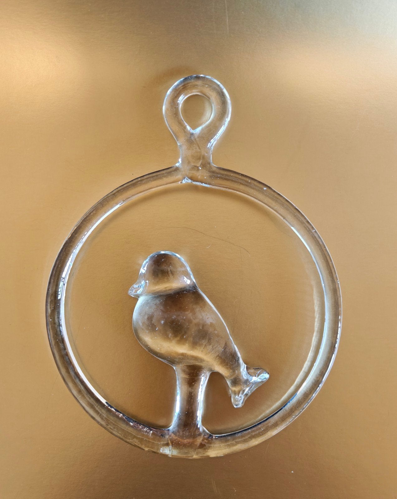 Kosta Boda. Grote glazen raam hanger. Vogel. Vintage, Antiek en Kunst, Kunst | Designobjecten, Ophalen of Verzenden