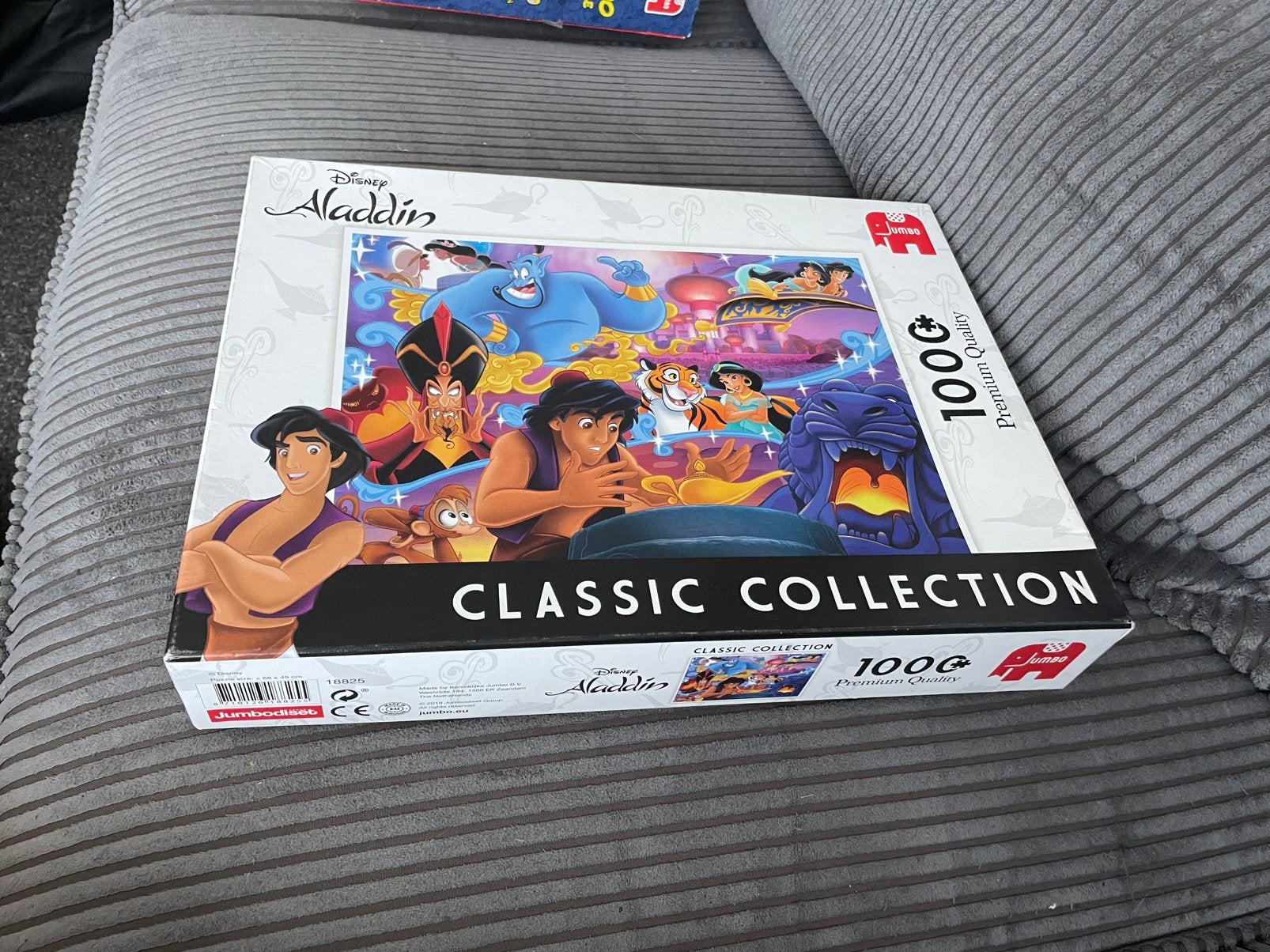 Disney puzzel 1000 stukjes Jumbo Aladdin Premium quality, Ophalen of Verzenden, 500 t/m 1500 stukjes, Zo goed als nieuw, Legpuzzel
