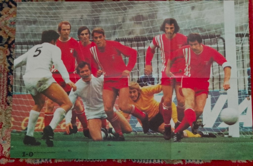 poster 1970 FC Twente 60x40 cm uitgave 1-0, Ophalen of Verzenden, Zo goed als nieuw, F.C. Twente, Poster, Plaatje of Sticker
