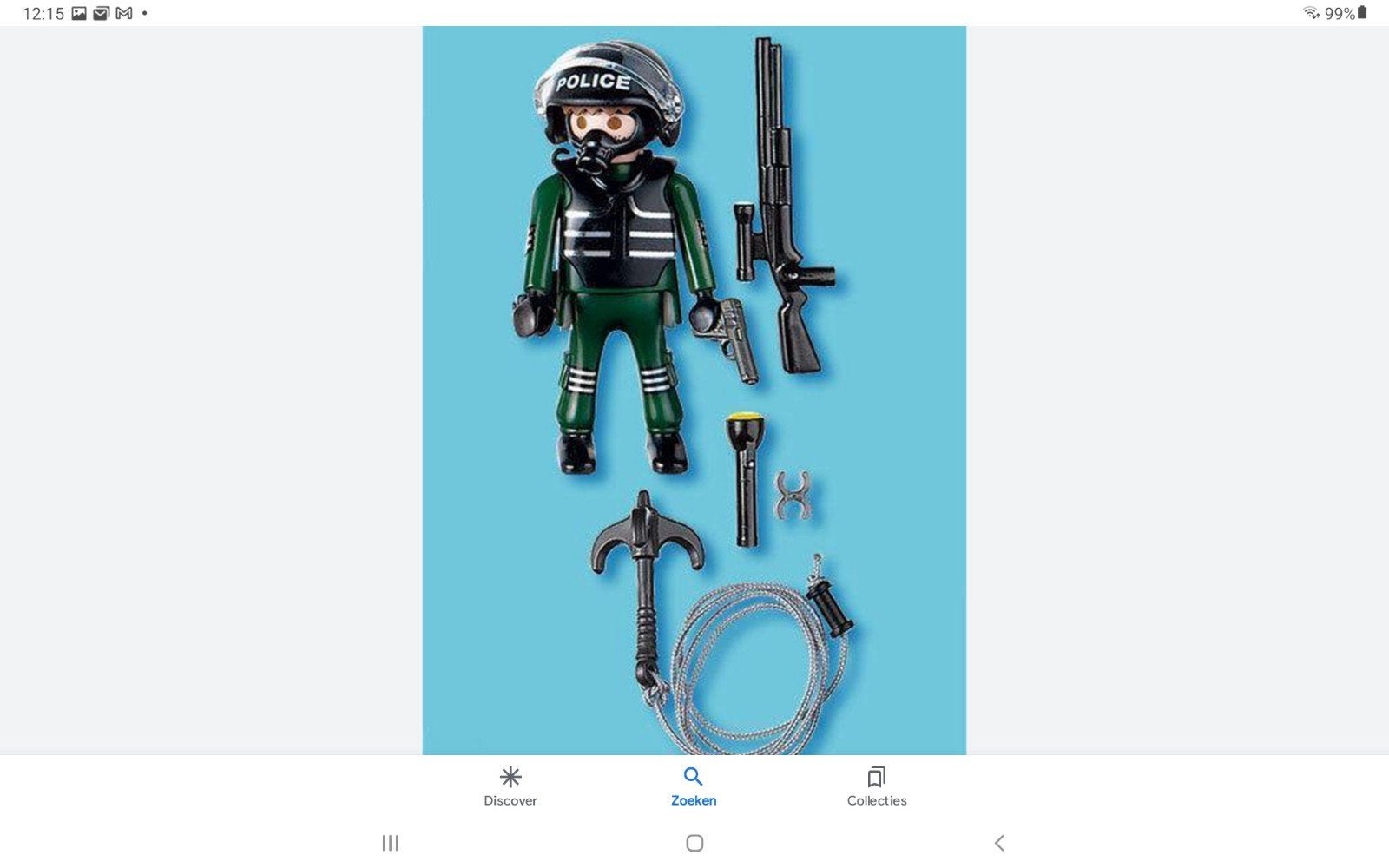 Playmobil Politie SWAT Agent met Uitrusting, Ophalen of Verzenden, Zo goed als nieuw