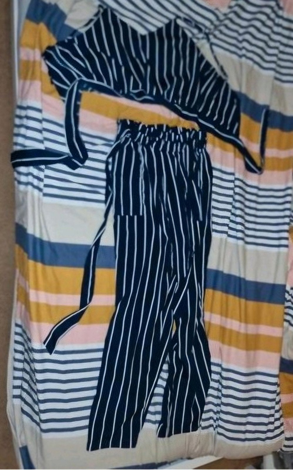 Shein Broekpak met Broek en Top - Maat M, Maat 38/40 (M), Blauw, Ophalen of Verzenden, Gedragen