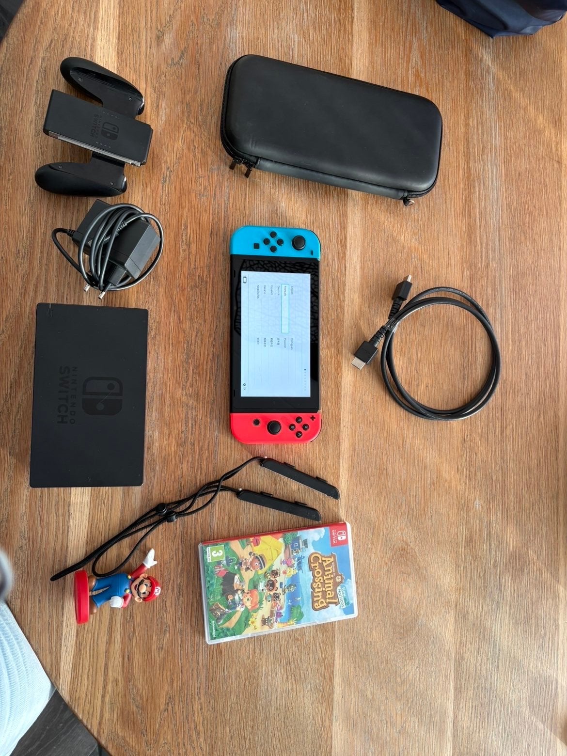 Nintendo Switch (2019 Upgrade) met Animal Crossing en extra', Switch 2019 Upgrade, Met games, Met 2 controllers, Ophalen of Verzenden