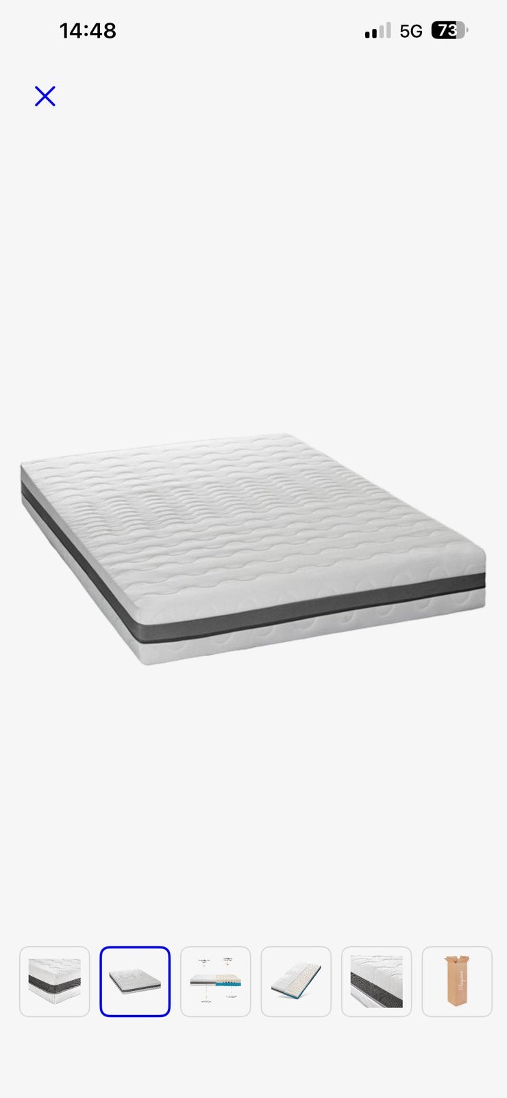 Sleepneo matras 140200 - 18 cm dik - H3 hardheid, Ophalen, Zo goed als nieuw, Eenpersoons