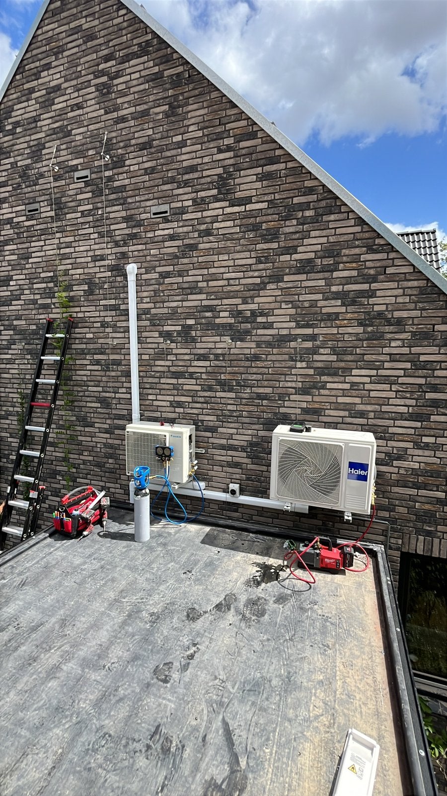 Airco installatie ️, Witgoed en Apparatuur, Airco's, Ophalen, 3 snelheden of meer, Zo goed als nieuw, 100 m³ of groter