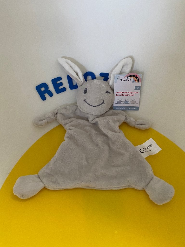 G033 bambino evora kruidvat konijn konijntje grijs, Ophalen of Verzenden, Nieuw, Konijn