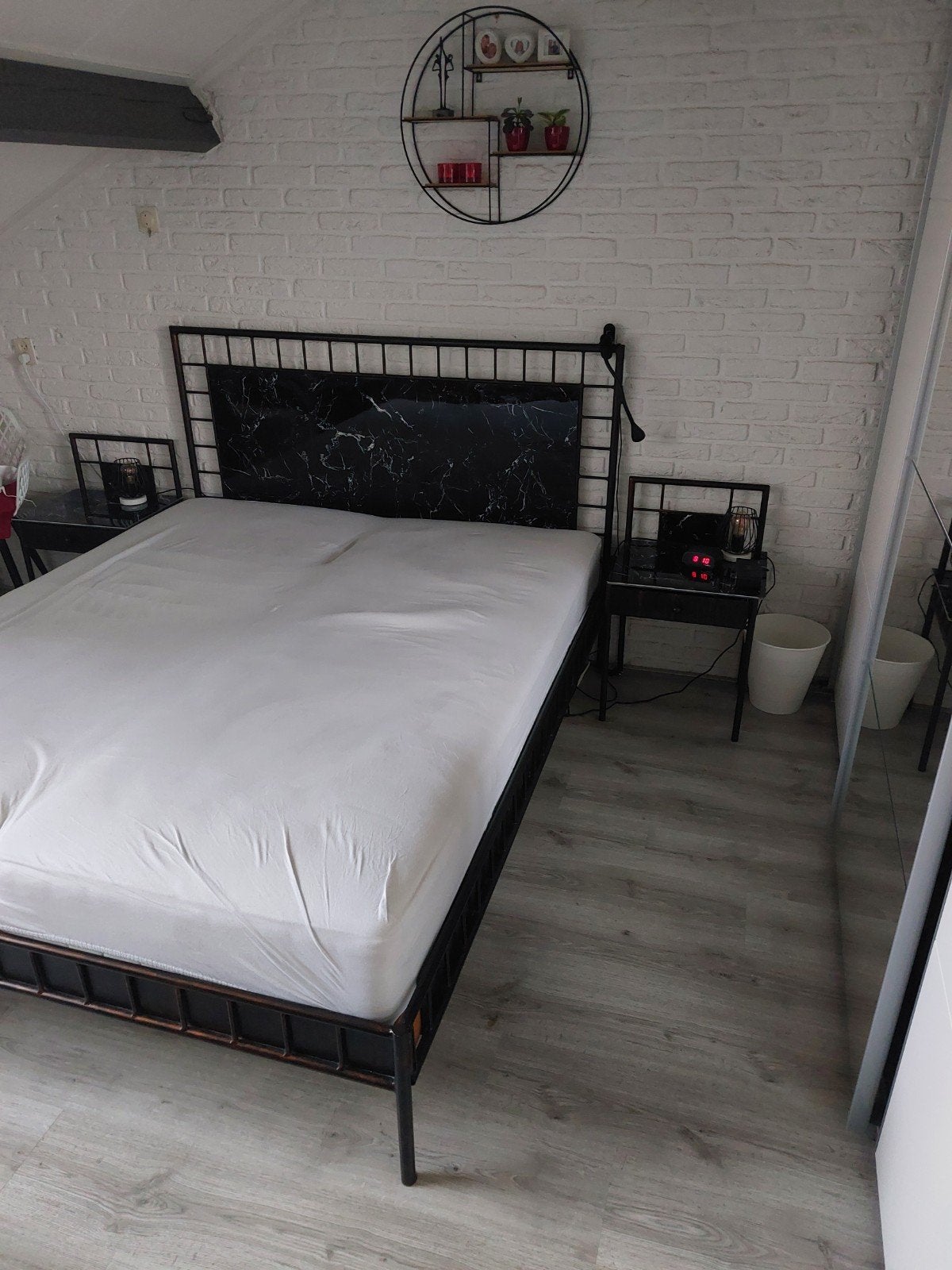 GRATIS 2 persoonsbed, Huis en Inrichting, Ophalen, Gebruikt, Tweepersoons, 160 cm