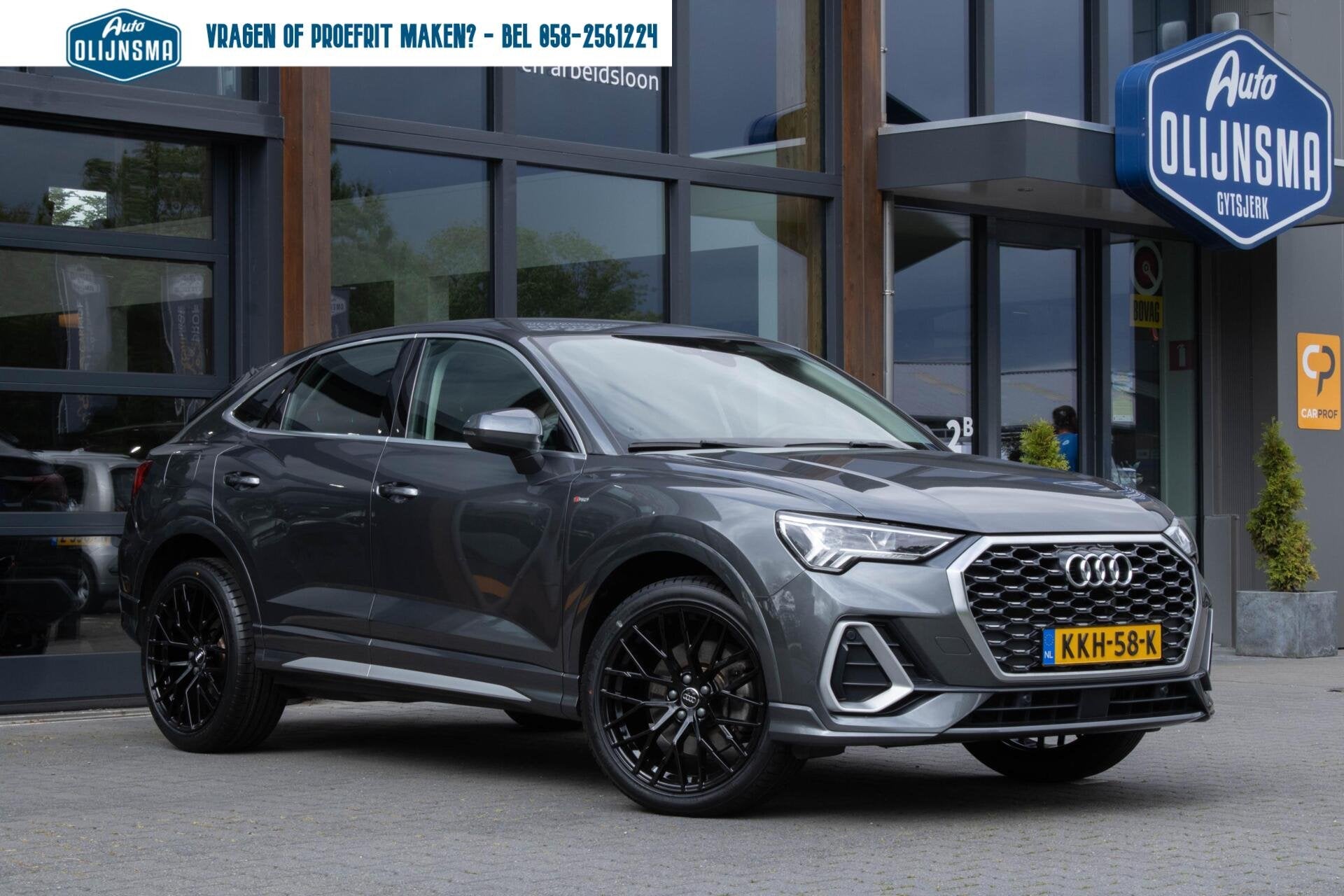 Audi Q3 Sportback 45 TFSI e S Edition|Camera|Stoelverwarming, Auto's, Gebruikt, Zwart, Met garantie (alle), Hybride Elektrisch/Benzine