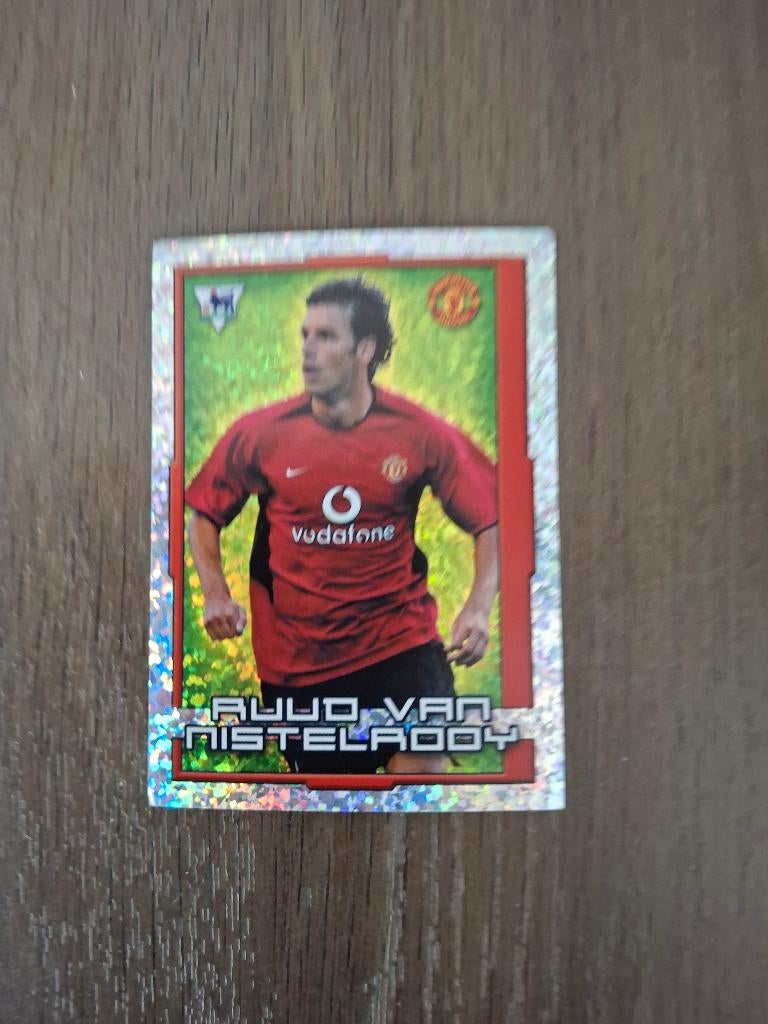 Merlin sticker Ruud van Nistelrooy Manchester United, Verzamelen, Ophalen of Verzenden, Gebruikt, Buitenlandse clubs, Poster, Plaatje of Sticker
