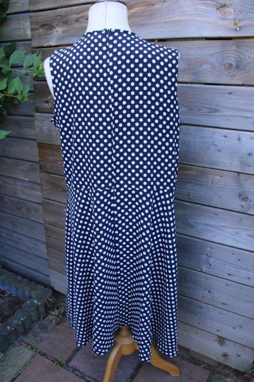 Jurk blauw/ offwhite Paprika mt T3 (48) Vaste prijs, Kleding | Dames, Jurken, Blauw, Maat 46/48 (XL) of groter, Ophalen of Verzenden
