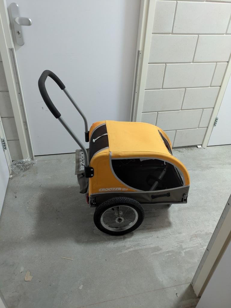 Croozer mini hondenfietskar, Ophalen, Gebruikt, Vering, Hondenkar