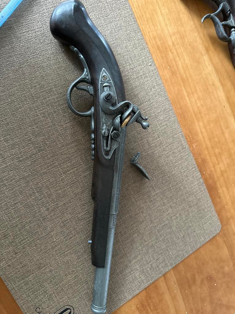 Antiek  Pistool - Decoratief Replica hadlex 1760, Ophalen, Gebruikt