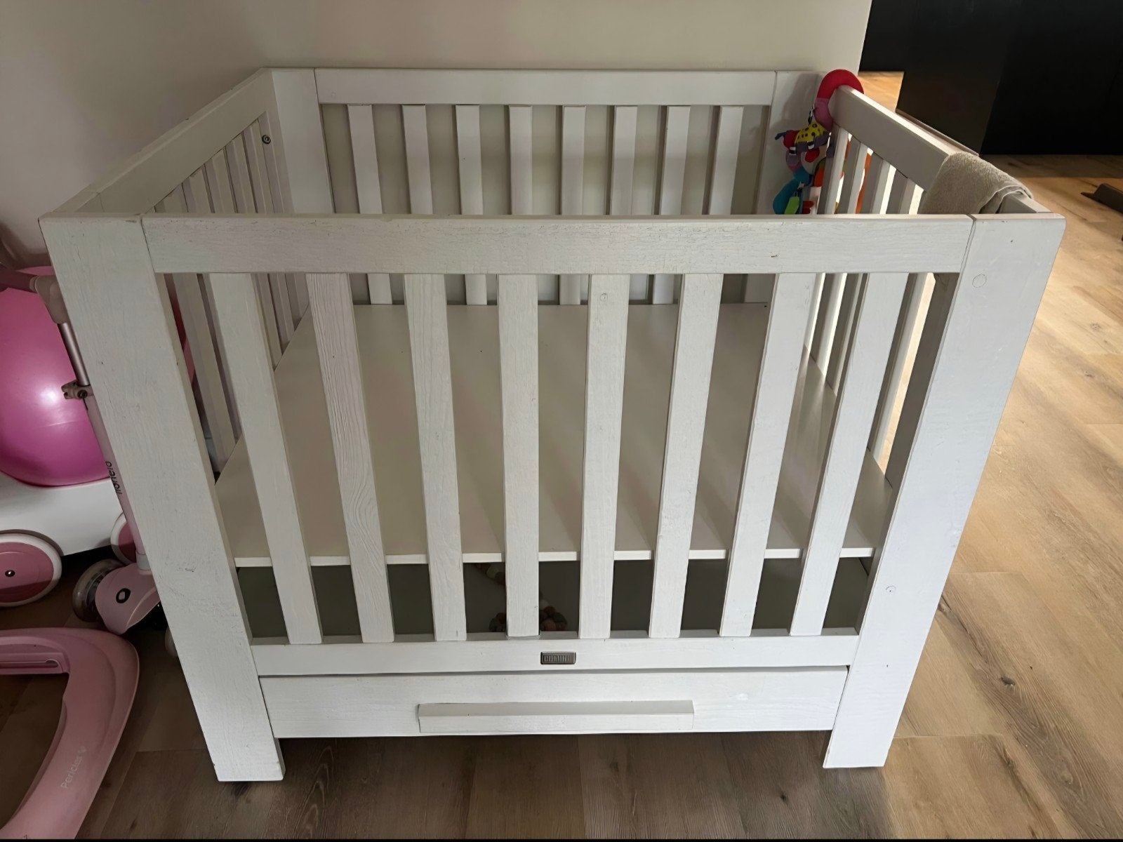 Witte Kinderbox met Lade - Zo goed als nieuw, Kinderen en Baby's, Ophalen, Gebruikt, Rechthoekig, Lade