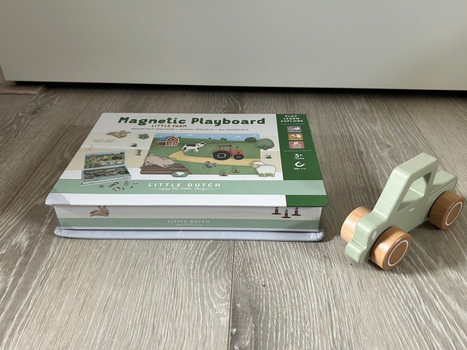 Little Dutch Magnetic Playboard en houten voertuig, Ophalen of Verzenden, Gebruikt, Ontdekken