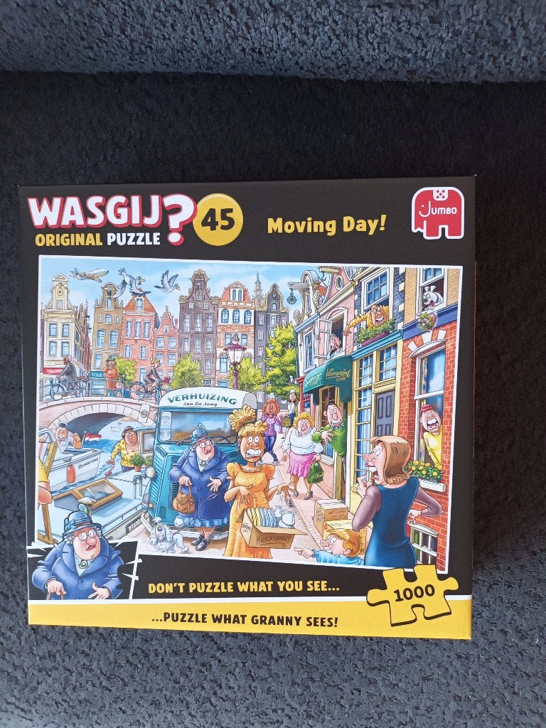 nieuw! WASGIJ puzzel (moving day) 1000 st, Ophalen of Verzenden, 500 t/m 1500 stukjes, Nieuw, Legpuzzel