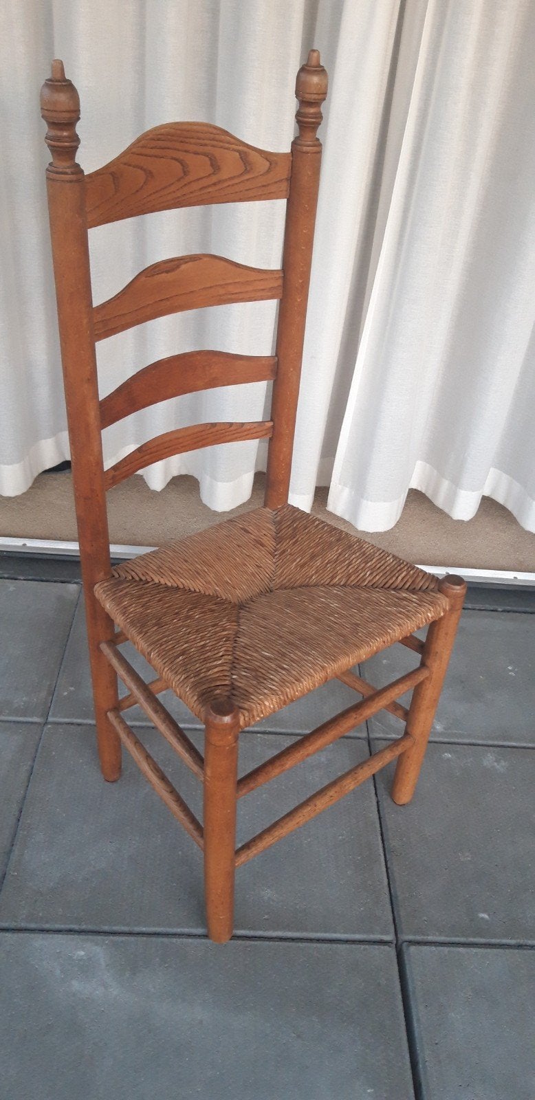 Ladderback knopstoel, Ophalen of Verzenden
