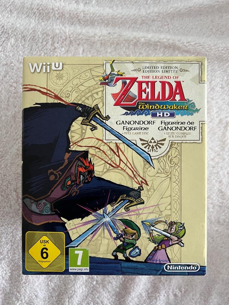 The Legend of Zelda: The Windwaker HD + Ganondorf, Spelcomputers en Games, Avontuur en Actie, 1 speler, Ophalen of Verzenden, Zo goed als nieuw