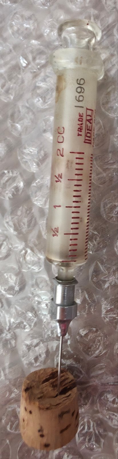 Vintage Glazen Injectiespuit – Becton Dickinson (B-D) U.S.A., Ophalen of Verzenden