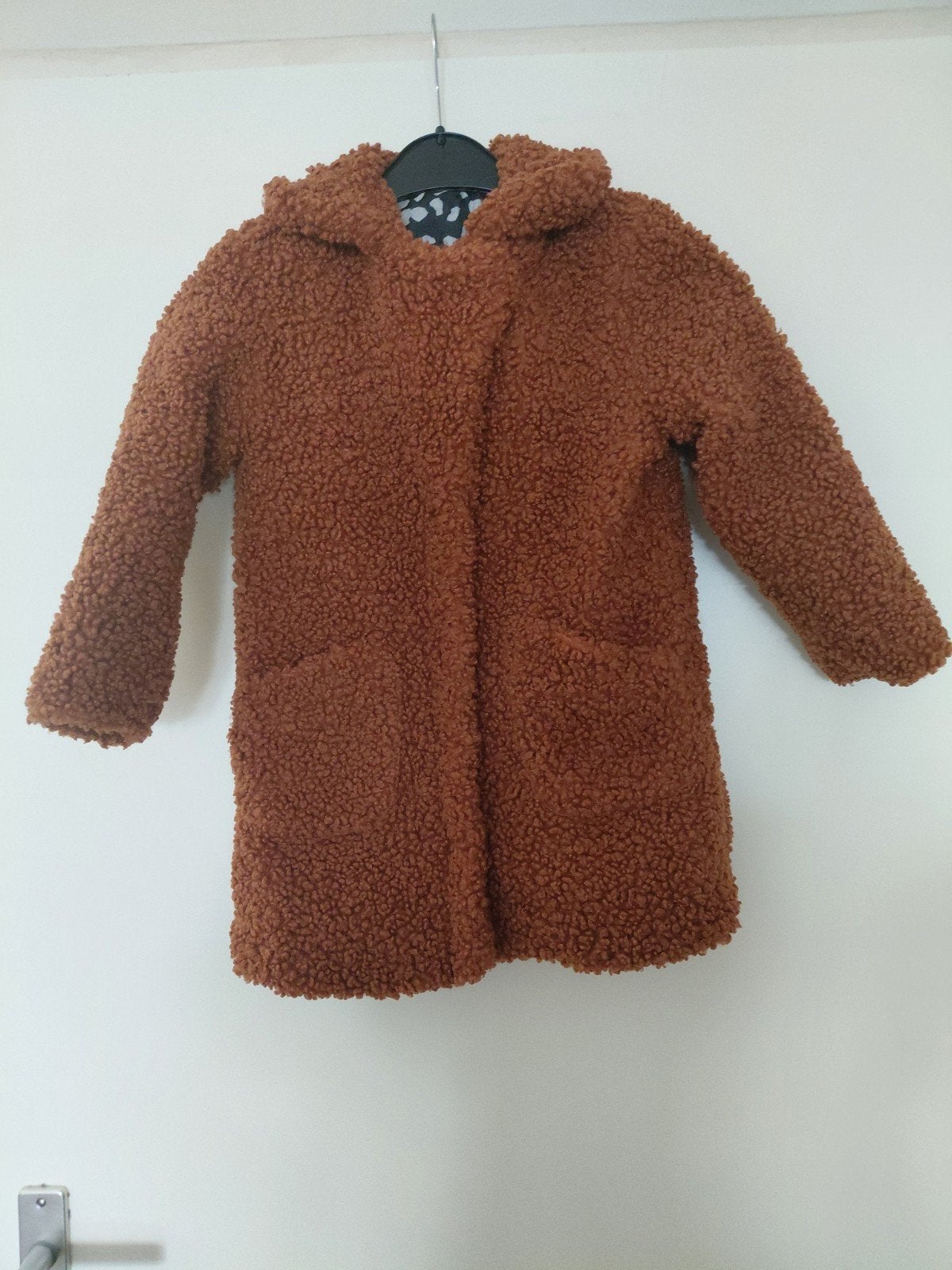 Hema Teddy Jas Maat 110/116, Jongen of Meisje, Ophalen of Verzenden, Zo goed als nieuw, Hema