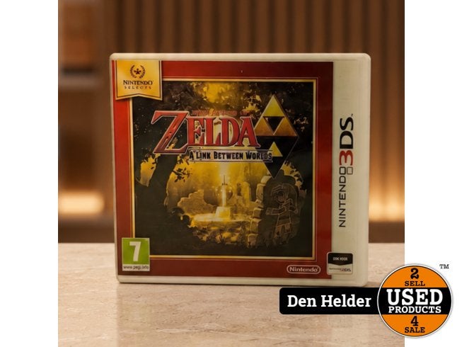 Zelda A Link Between Worlds 3DS Game - In Nette Staat, Nintendo, Zo goed als nieuw, Support@nintendo.com, 11-1 Hokotate-cho, Kamitoba, Minami-ku
Kyoto 601-8501
Japan