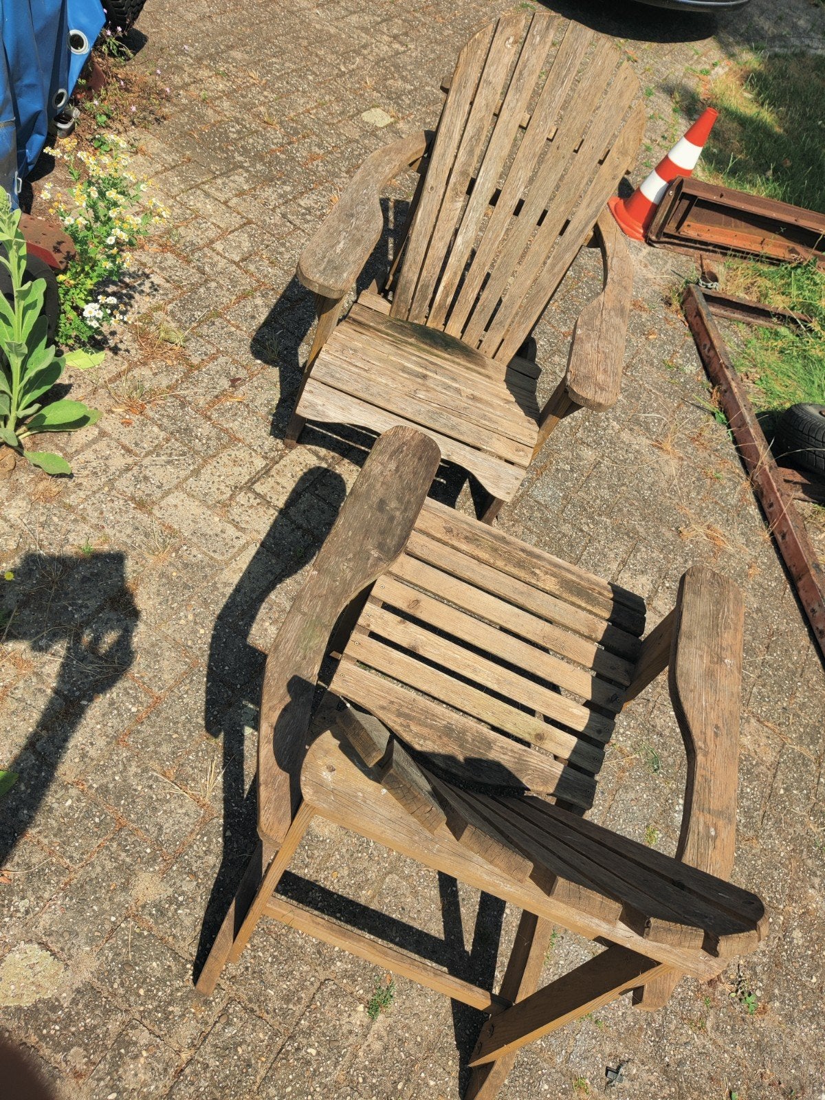 2x adirondack stoel bear chair, Tuin en Terras, Tuinstoelen, Ophalen