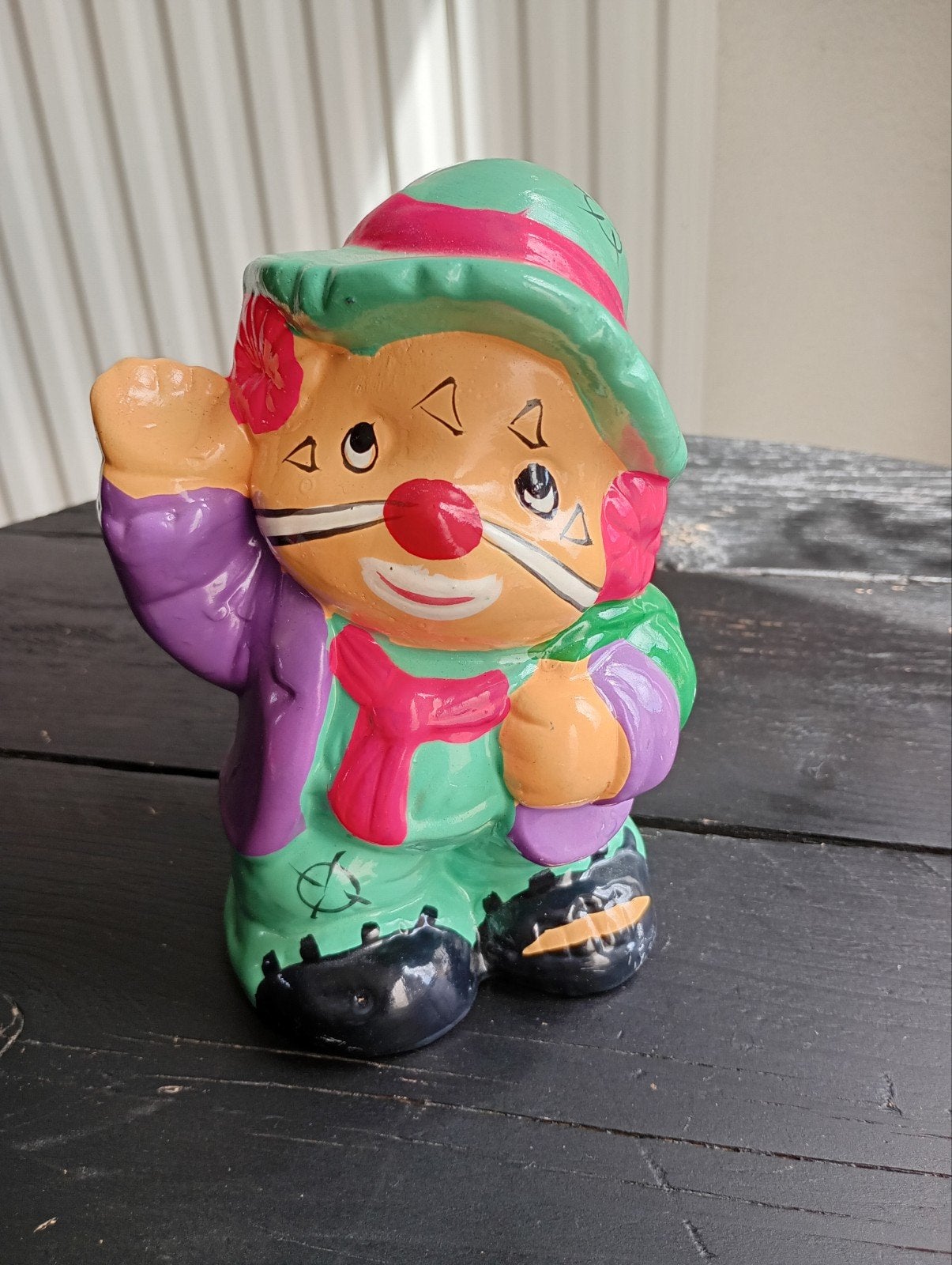 Vintage Clown Spaarpot - Beschadigd, Ophalen of Verzenden, Gebruikt