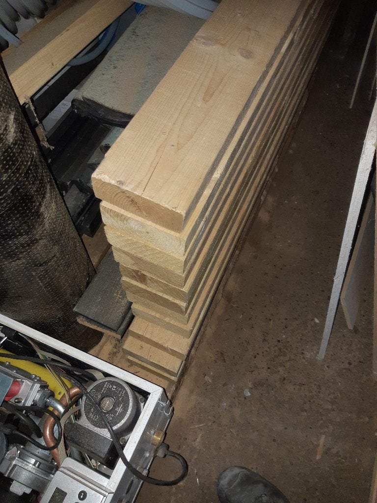 Te Koop vuren balken ., Doe-het-zelf en Verbouw, Hout en Planken, Ophalen, 25 tot 50 mm, Nieuw, 300 cm of meer