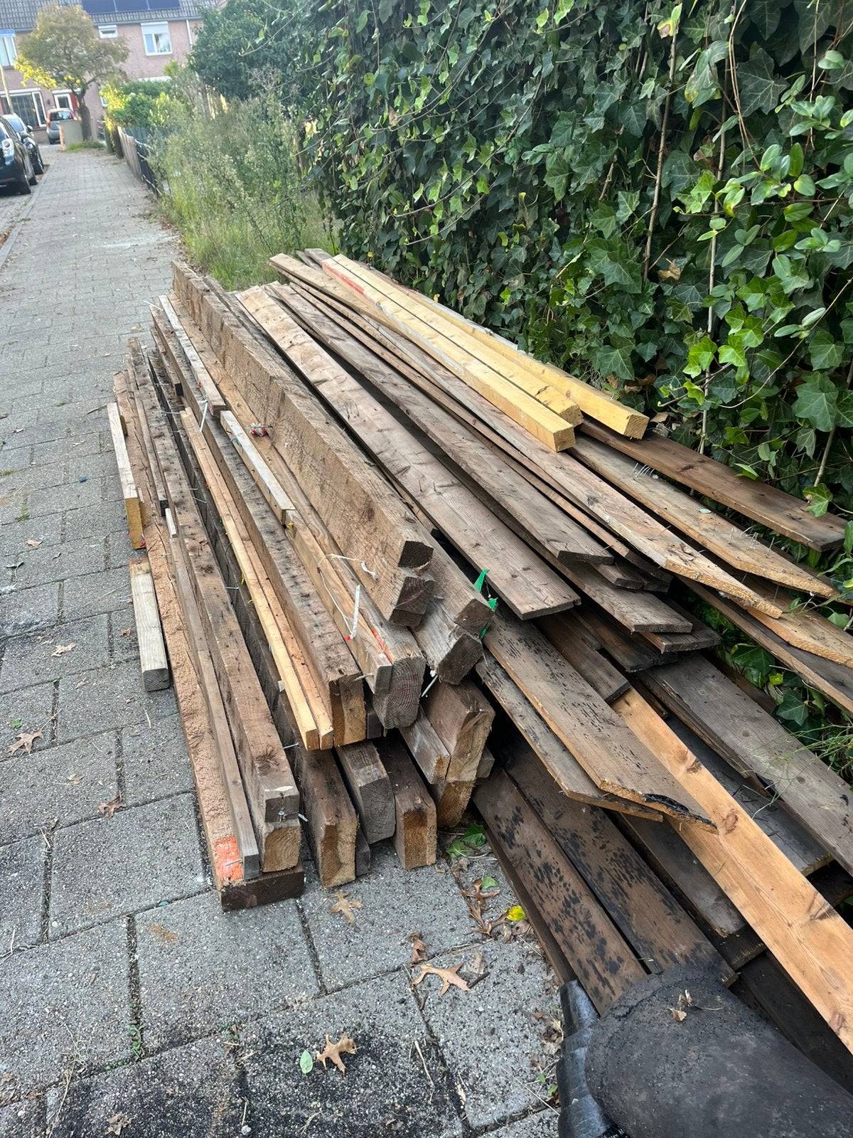 Gratis af te halen, Tuin en Terras, Ophalen, Gebruikt, 250 cm of meer, Balken