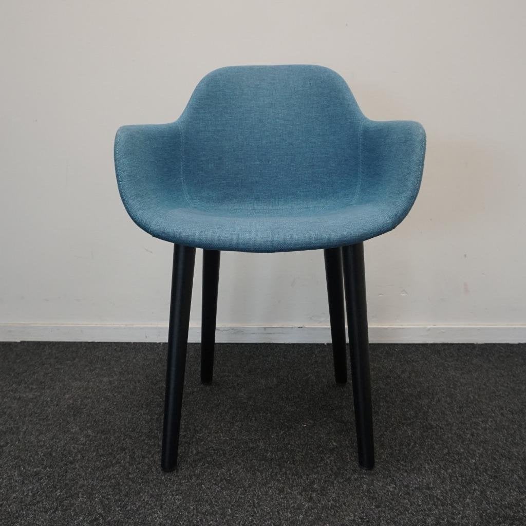 Crassevig Pola Round Vergaderstoelen | Blauw | Design Stoel, Hout, Gebruikt, -, Blauw