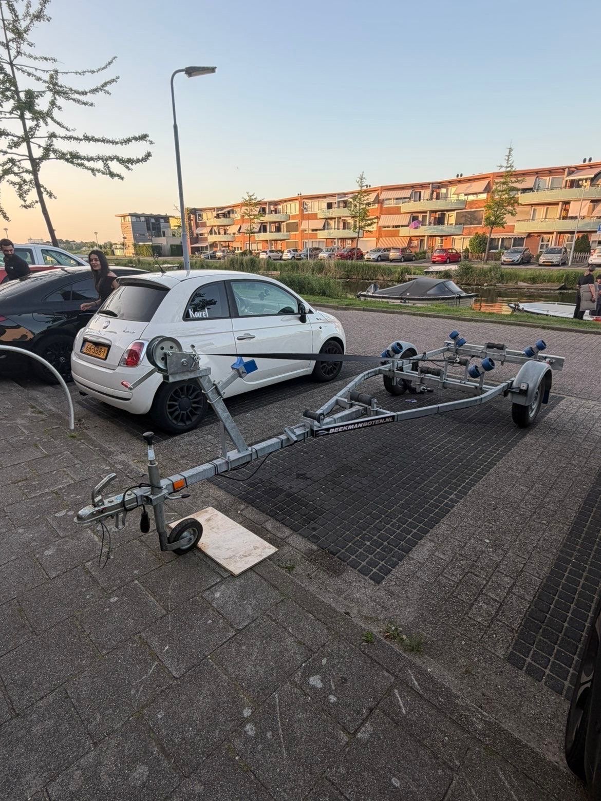 Boot trailer voor boten tot 7 meter - Beekmanboten., Ophalen, Minder dan 1500 kg, Gebruikt, 6 tot 9 meter
