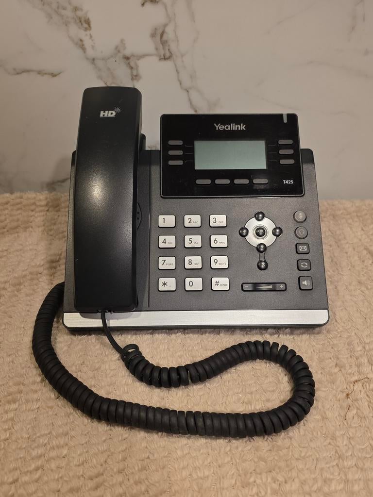 Yealink T42S IP telefoon PoE VoIP zakelijk HD, Telecommunicatie, Datacommunicatie en VoIP, Zo goed als nieuw, Telefoon, Ophalen of Verzenden