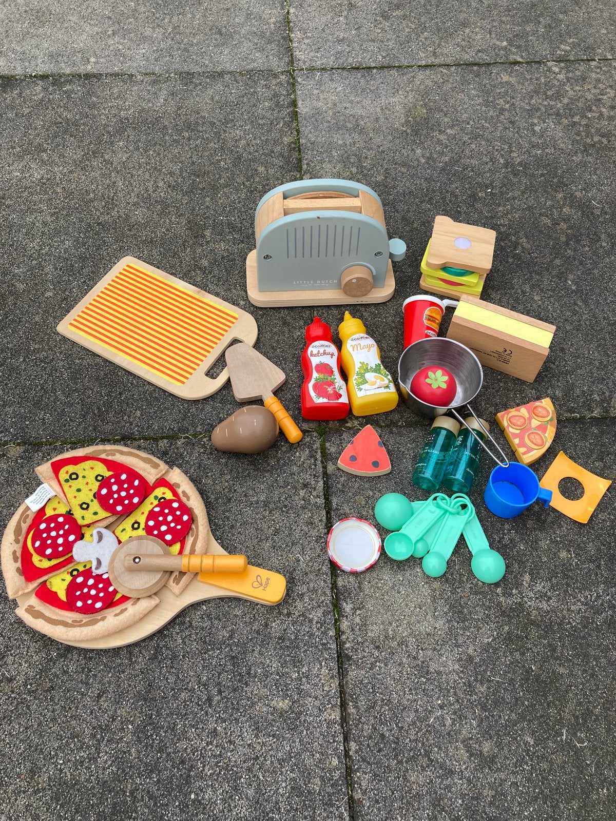 Accesoires voor speelgoed keukentje, pizza, little dutch, Ophalen of Verzenden, Zo goed als nieuw