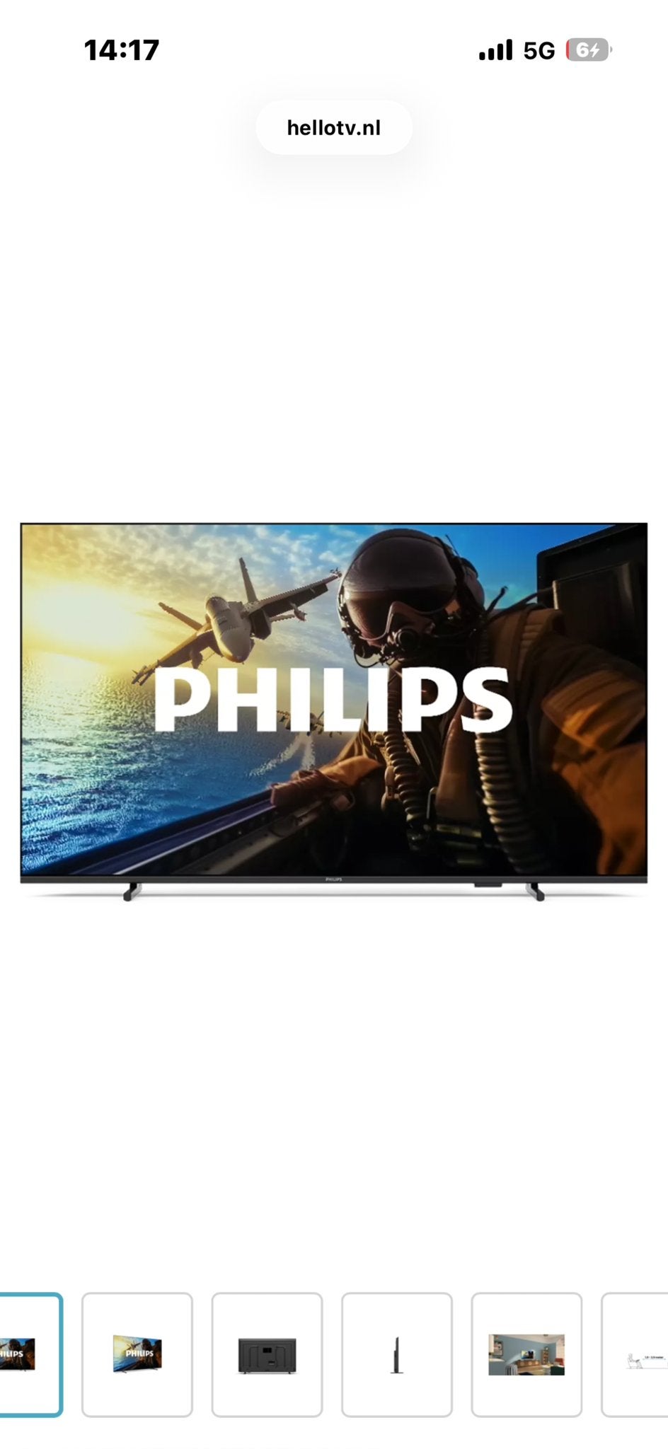 Philips 50 inch 4k led Smart TV - Zo goed als nieuw
