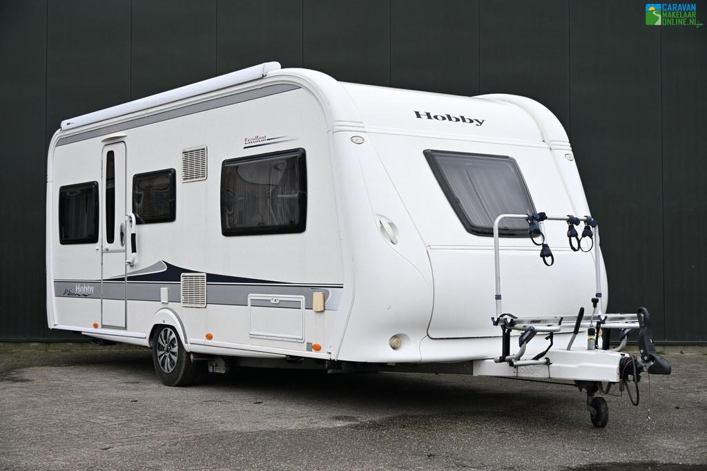 Hobby Excellent 495 UL |E&P Level|Mover|Cass.luifel|Fietsdra, Caravans en Kamperen, Caravans, Kachel, Rondzit, Hobby, Bedrijf