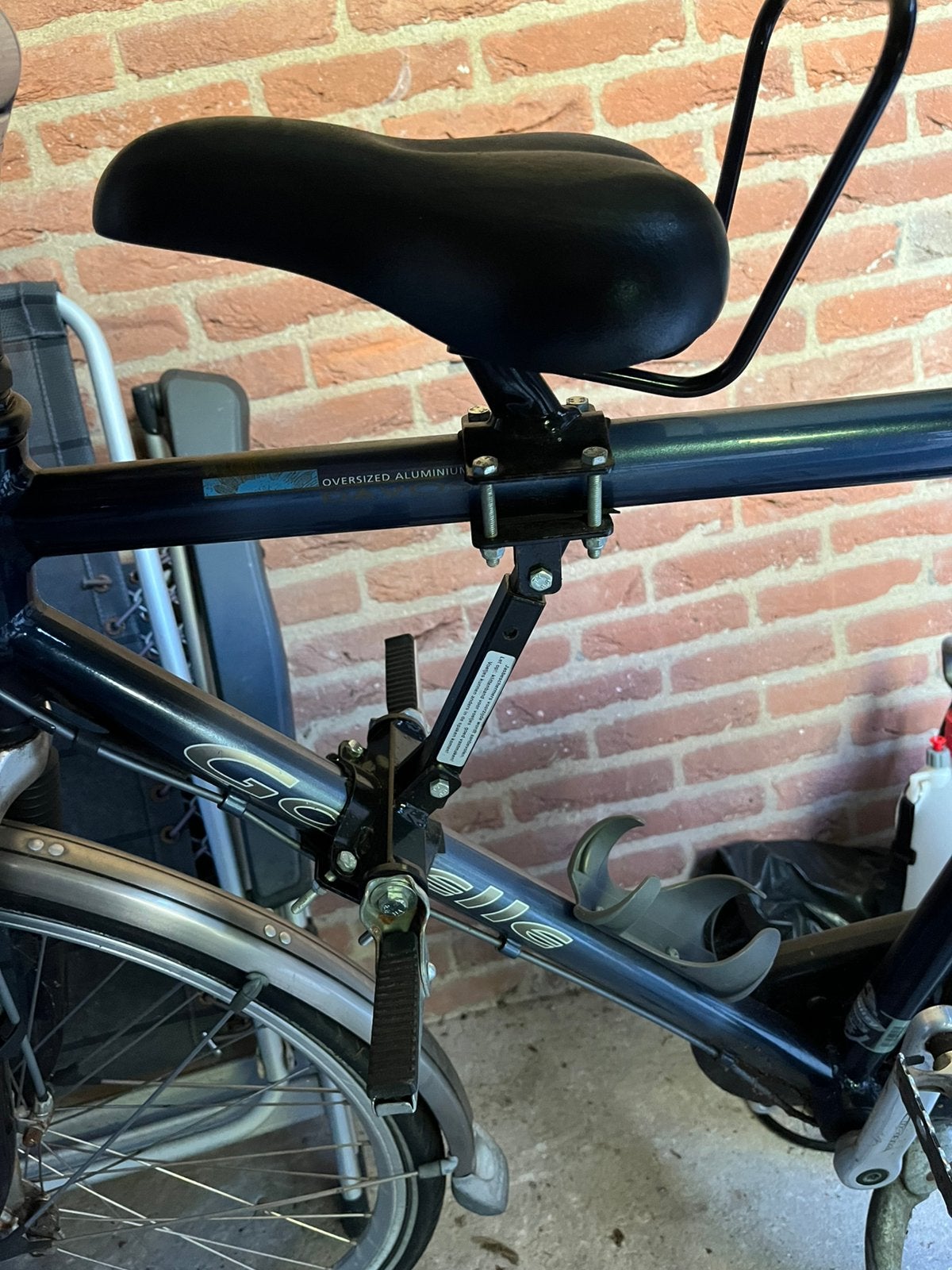 Kinderzitje fiets voorop, Ophalen, Zo goed als nieuw, Voetsteuntjes