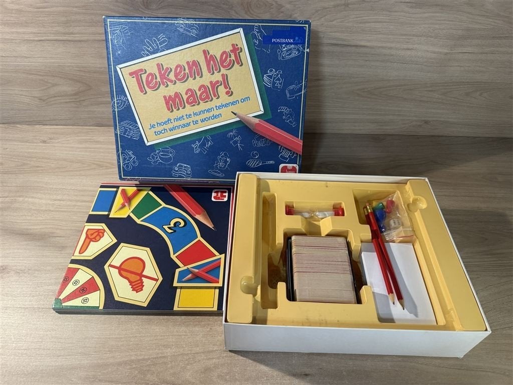 Teken het maar - s6049, Hobby en Vrije tijd, Gezelschapsspellen | Bordspellen, Verzenden, Zo goed als nieuw
